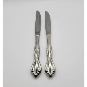 Lot of 2 Oneida Community Cantata Stainless Flatware Dinner Knives